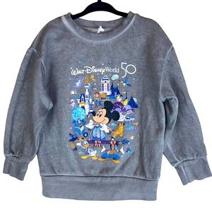 Walt Disney World 50th Anniversary Celebration Graphic Mickey Sweatshirt
